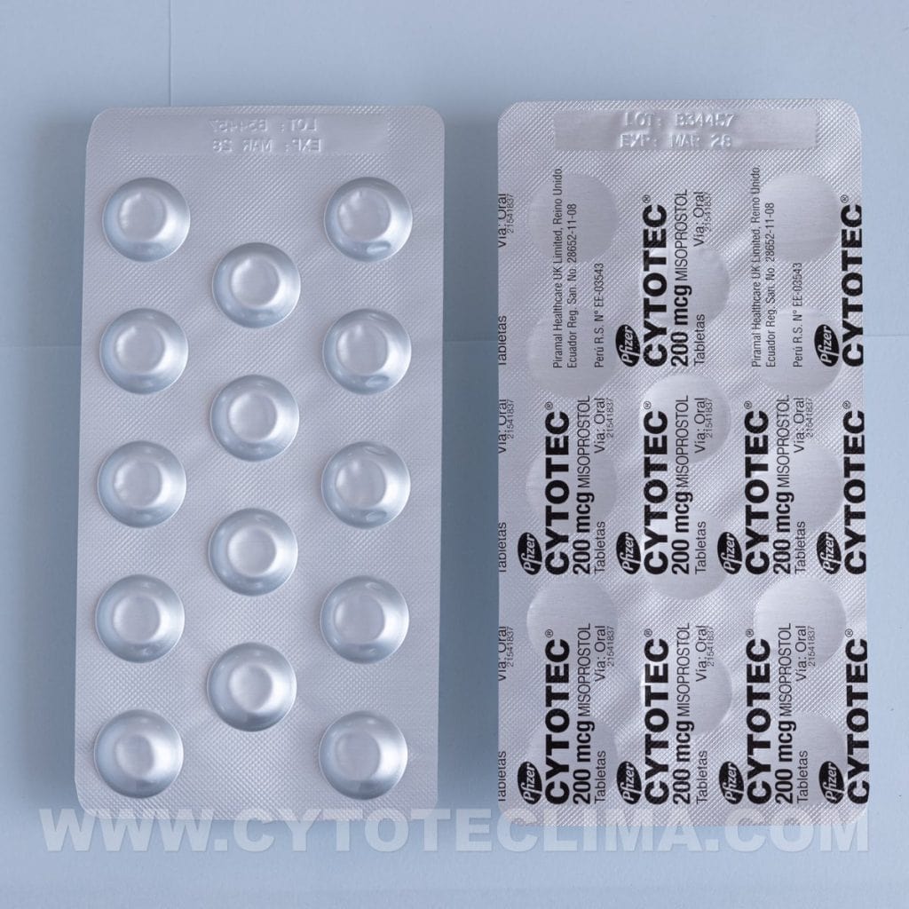 Blister de Cytotec 200 mcg
